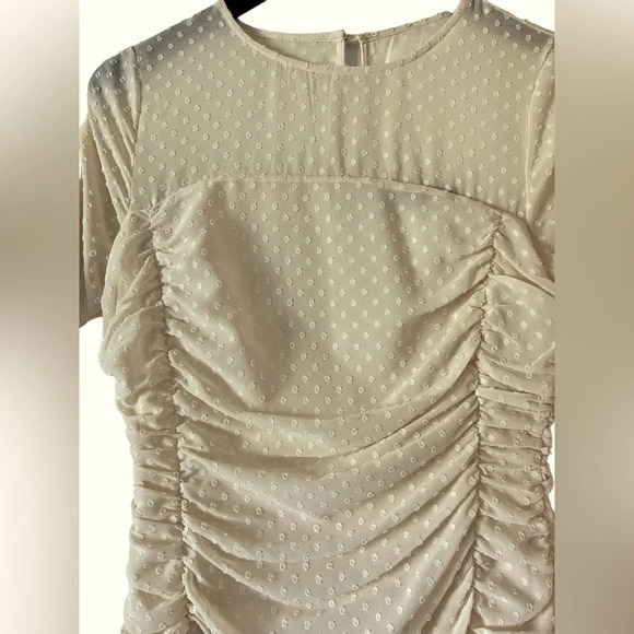 NEW Beauty & Grace Cream Dress, Size Medium - Picture 6 of 9